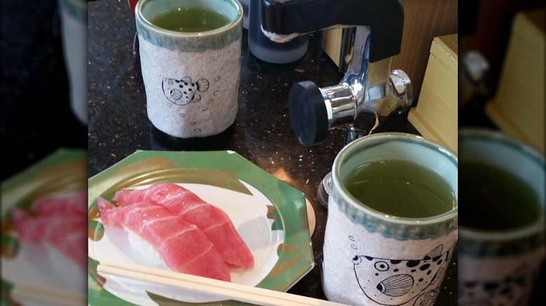 чай фунмацуча с сашими